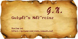 Gulyás Nárcisz névjegykártya